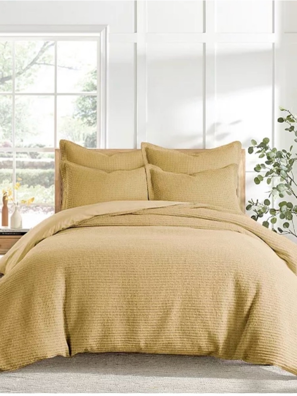 Levtex
Home Cloud Waffle Textured 3-Pc. Comforter Set, king Ochre (106x94)